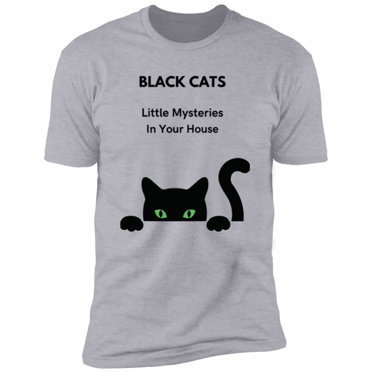 Black Cats Little Mysteries in your House Short Sleeve T-Shirt