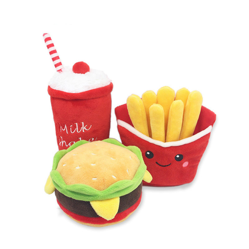 Hamburger Pet Plush Toy